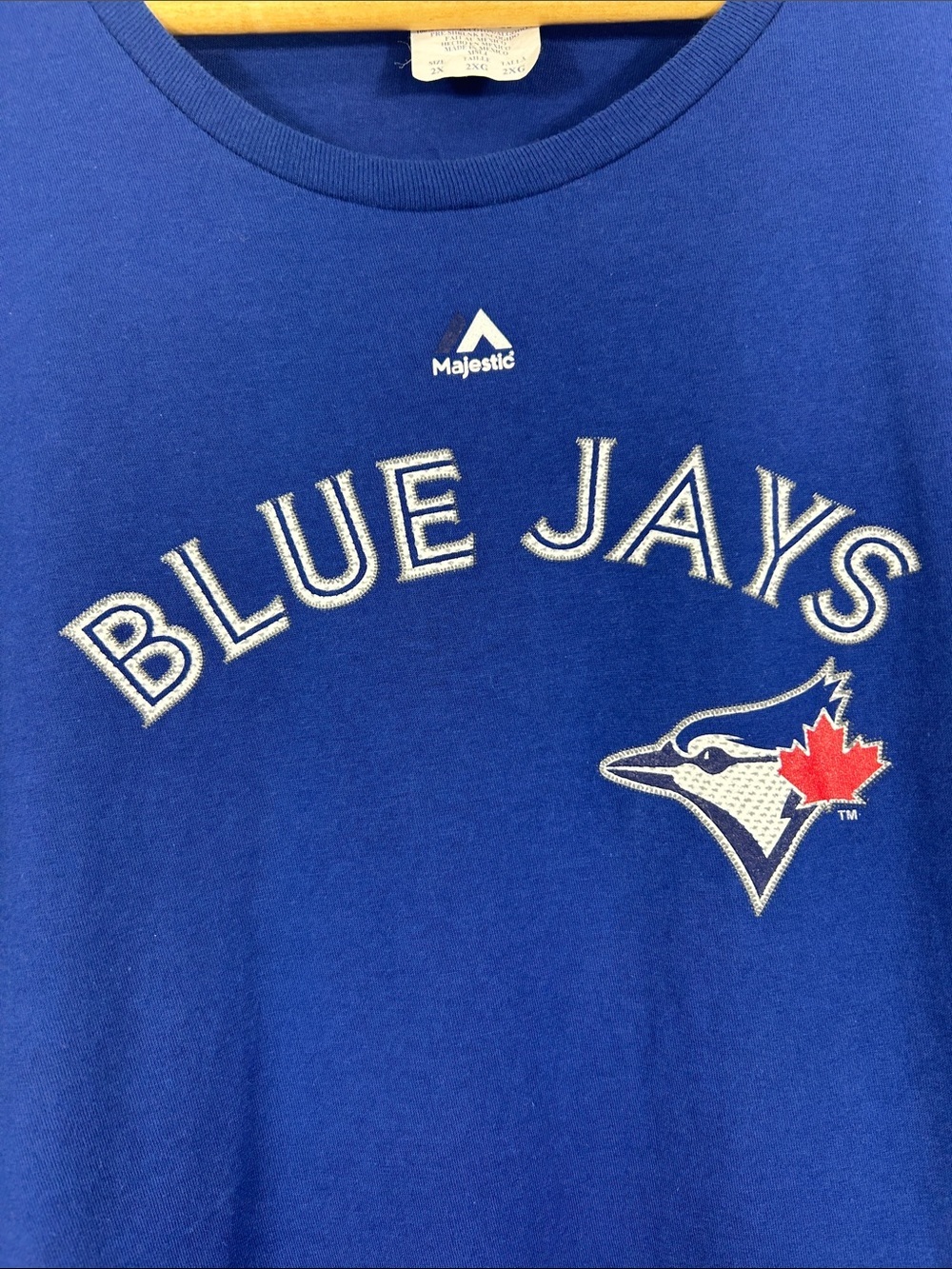 Toronto Blue Jays Royal Blue Short Sleeve Tee Baseball Summer Fan Ball Sport - Picture 2 of 7